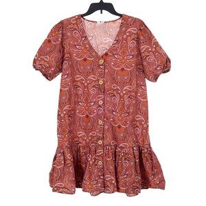 Cotton On Kid's Boho Ruffle Floral Dress Large